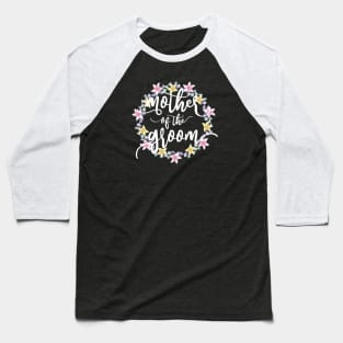 Elegant Mother of the Groom Wedding Calligraphy Baseball T-Shirt